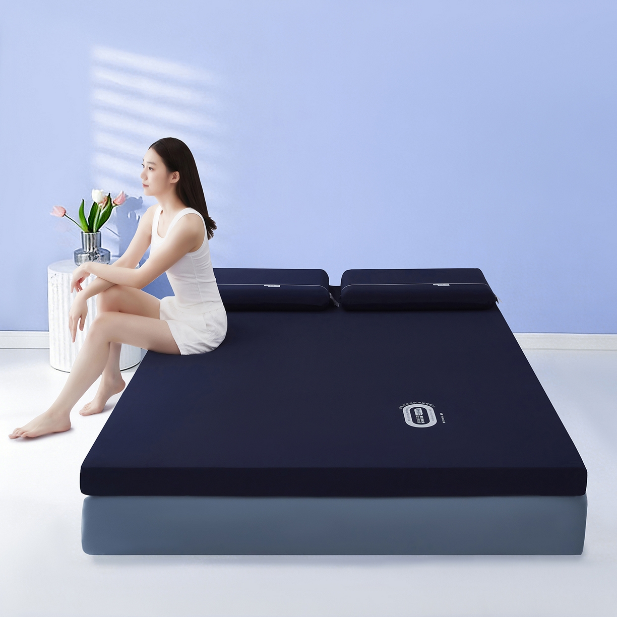 91家纺网 家纺一手货源 找家纺 （总）美丽折家纺 2026新款【某朵同款】A类双芯40D慢回弹记忆棉床垫 深睡眠零压力酒店同款床垫