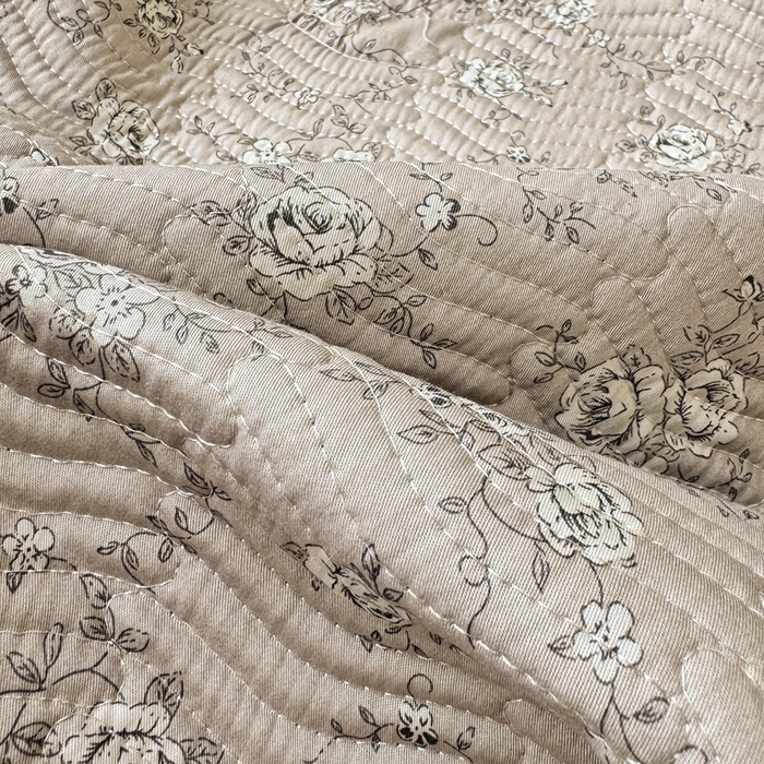 91家纺网 家纺一手货源 找家纺 满座家居 2026 新款莫代尔天丝床盖三件套小清新床盖（含手提包装） 云朵轻语