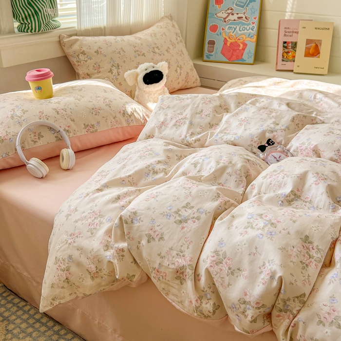 91家纺网 家纺一手货源 找家纺 （总）漫仙阁家纺 2026新款纯棉学生宿舍A版100%新疆棉B版古法水洗单被套