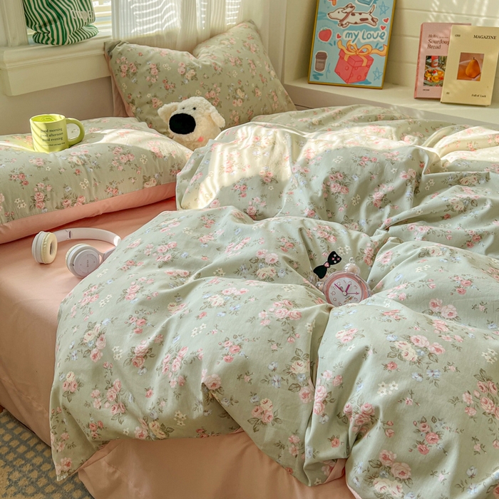 91家纺网 家纺一手货源 找家纺 （总）漫仙阁家纺 2026新款纯棉学生宿舍A版100%新疆棉B版古法水洗单被套