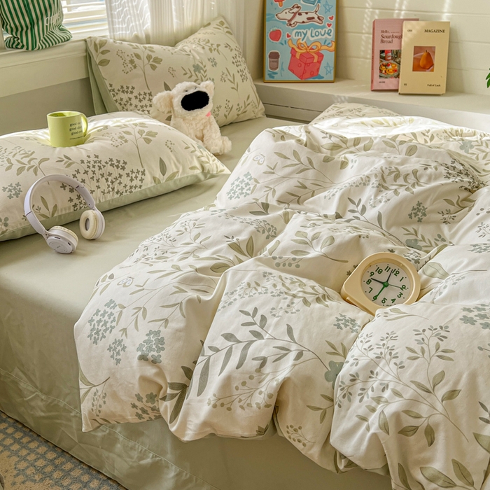 91家纺网 家纺一手货源 找家纺 （总）漫仙阁家纺 2026新款纯棉学生宿舍A版100%新疆棉B版古法水洗单被套