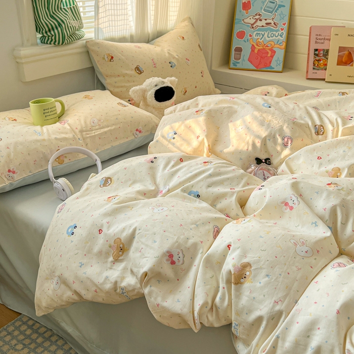 91家纺网 家纺一手货源 找家纺 （总）漫仙阁家纺 2026新款纯棉学生宿舍A版100%新疆棉B版古法水洗单被套