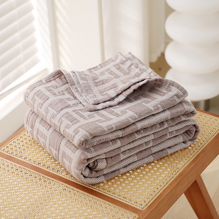 91家纺网 家纺一手货源 找家纺 （总）朴尔家纺-毛巾被 2026新款伯尔尼风格全棉加厚三层纱布毛巾被-朴尔经典款常年备货