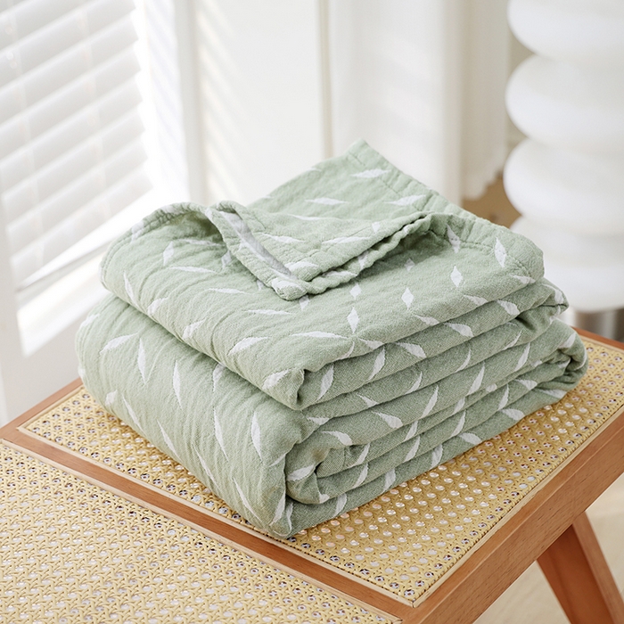 91家纺网 家纺一手货源 找家纺 （总）朴尔家纺-毛巾被 2026新款伯尔尼风格全棉加厚三层纱布毛巾被-朴尔经典款常年备货