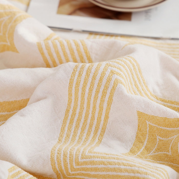 91家纺网 家纺一手货源 找家纺 朴尔家纺-毛巾被 2026新款伯尔尼风格全棉加厚三层纱布毛巾被-朴尔经典款常年备货 风范-黄