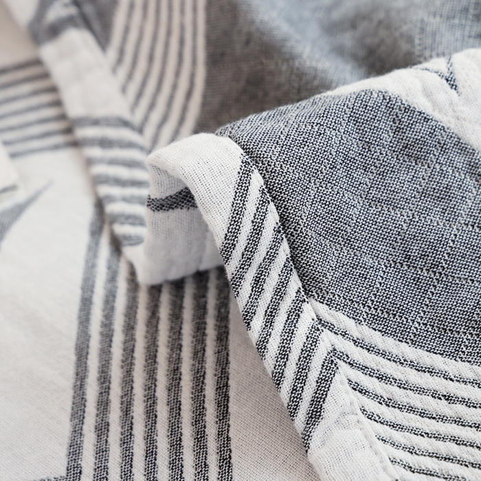 91家纺网 家纺一手货源 找家纺 朴尔家纺-毛巾被 2026新款伯尔尼风格全棉加厚三层纱布毛巾被-朴尔经典款常年备货 风范-灰