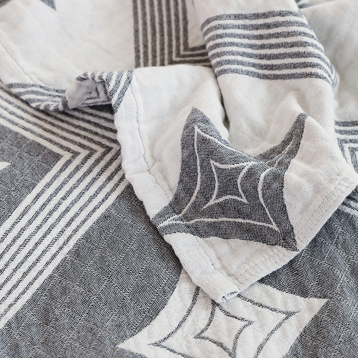 91家纺网 家纺一手货源 找家纺 朴尔家纺-毛巾被 2026新款伯尔尼风格全棉加厚三层纱布毛巾被-朴尔经典款常年备货 风范-灰