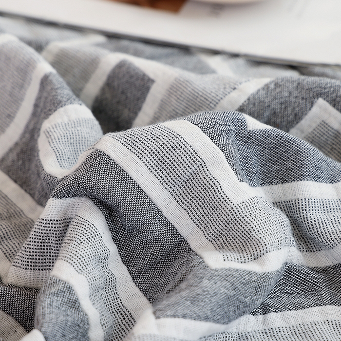 91家纺网 家纺一手货源 找家纺 朴尔家纺-毛巾被 2026新款伯尔尼风格全棉加厚三层纱布毛巾被-朴尔经典款常年备货 如梦生-灰