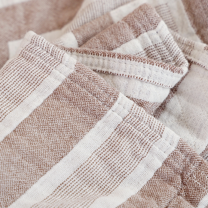 91家纺网 家纺一手货源 找家纺 朴尔家纺-毛巾被 2026新款伯尔尼风格全棉加厚三层纱布毛巾被-朴尔经典款常年备货 如梦生-咖