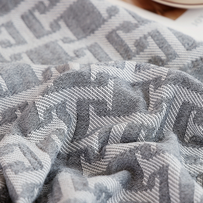 91家纺网 家纺一手货源 找家纺 朴尔家纺-毛巾被 2026新款伯尔尼风格全棉加厚三层纱布毛巾被-朴尔经典款常年备货 邂逅之恋-灰