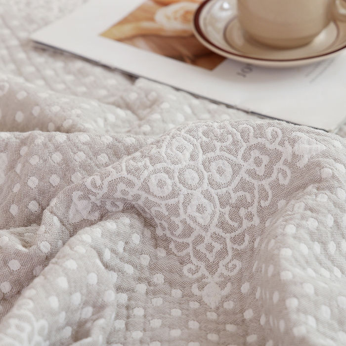 91家纺网 家纺一手货源 找家纺 朴尔家纺-毛巾被 2026新款伯尔尼风格全棉加厚三层纱布毛巾被-朴尔经典款常年备货 星辰-咖