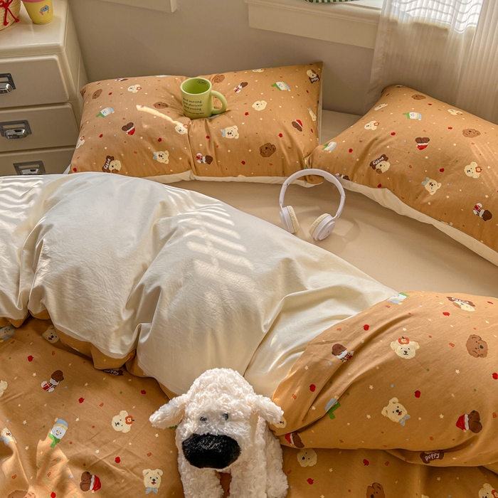 91家纺网 家纺一手货源 找家纺 （总）漫仙阁家纺 2026新款纯棉学生宿舍A版100%新疆棉B版古法水洗单被套