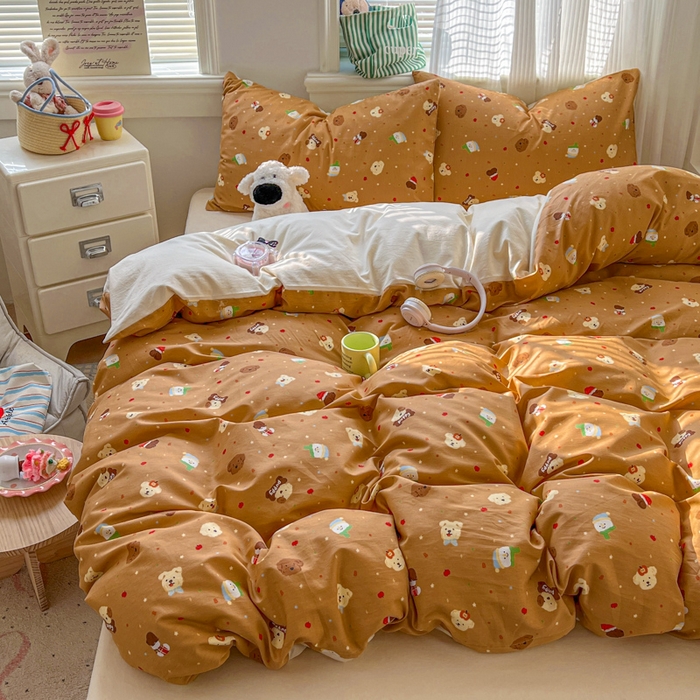 91家纺网 家纺一手货源 找家纺 （总）漫仙阁家纺 2026新款纯棉学生宿舍A版100%新疆棉B版古法水洗单被套