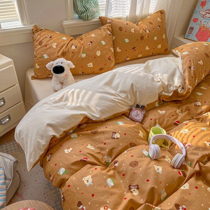 91家纺网 家纺一手货源 找家纺 （总）漫仙阁家纺 2026新款纯棉学生宿舍A版100%新疆棉B版古法水洗单被套