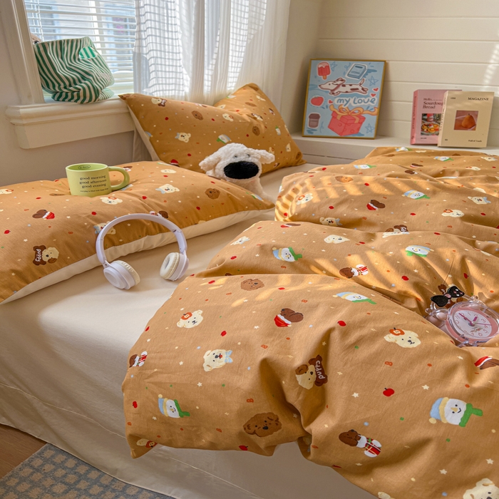 91家纺网 家纺一手货源 找家纺 （总）漫仙阁家纺 2026新款纯棉学生宿舍A版100%新疆棉B版古法水洗单被套