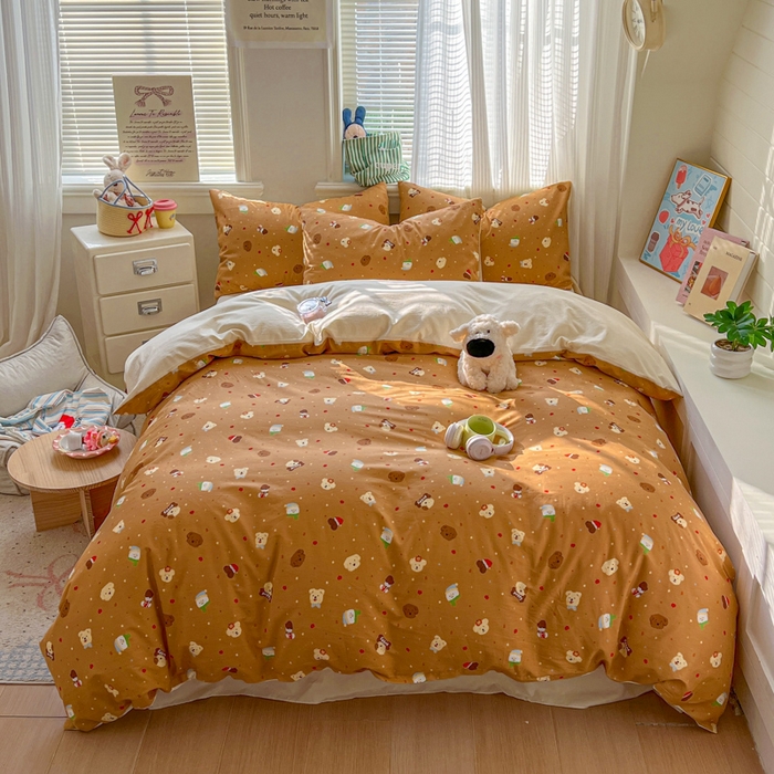 91家纺网 家纺一手货源 找家纺 （总）漫仙阁家纺 2026新款纯棉学生宿舍A版100%新疆棉B版古法水洗单被套