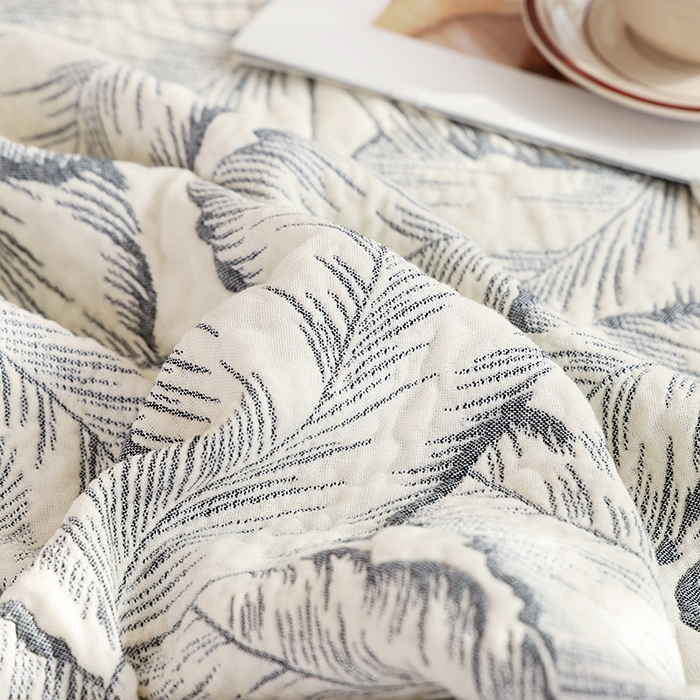 91家纺网 家纺一手货源 找家纺 朴尔家纺-毛巾被 2026春夏新款全棉纯棉水洗预缩加厚六层纱布毛巾被夏被夏凉被空调被 简约情调