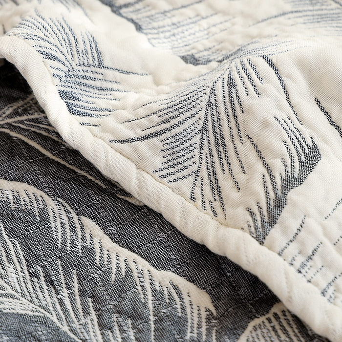 91家纺网 家纺一手货源 找家纺 朴尔家纺-毛巾被 2026春夏新款全棉纯棉水洗预缩加厚六层纱布毛巾被夏被夏凉被空调被 简约情调