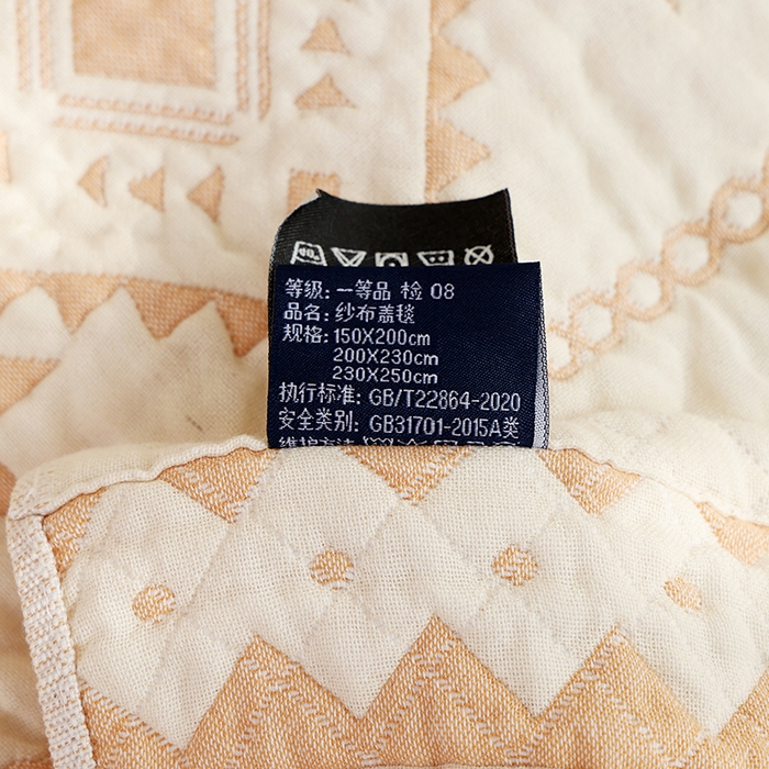 91家纺网 家纺一手货源 找家纺 朴尔家纺-毛巾被 2026春夏新款全棉纯棉水洗预缩加厚六层纱布毛巾被夏被夏凉被空调被 罗格印象