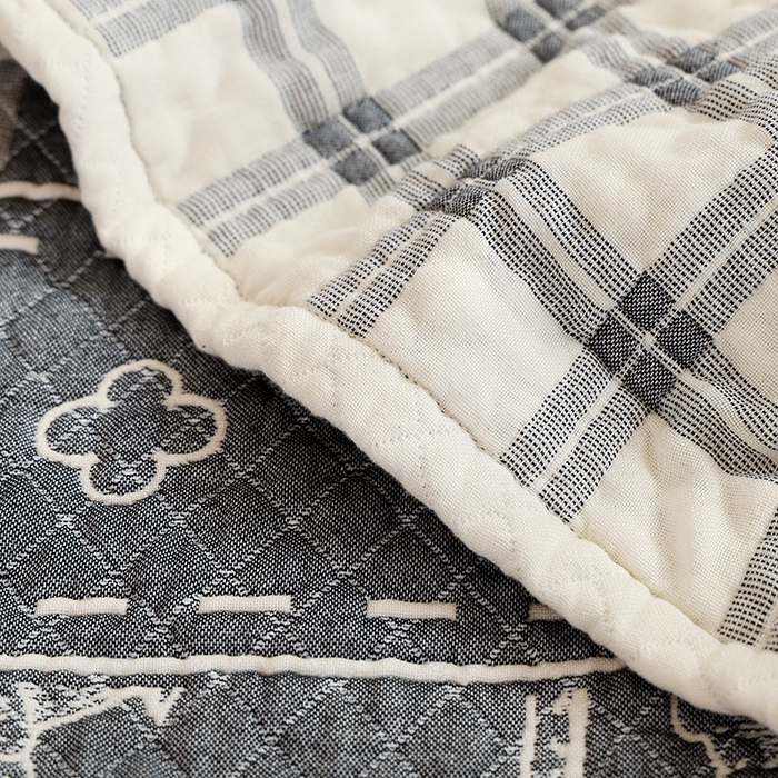 91家纺网 家纺一手货源 找家纺 朴尔家纺-毛巾被 2026春夏新款全棉纯棉水洗预缩加厚六层纱布毛巾被夏被夏凉被空调被 莫奈花园