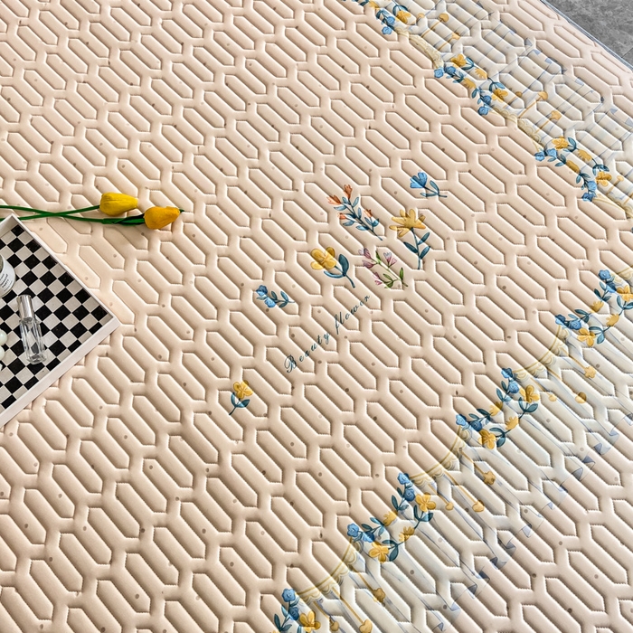 91家纺网 家纺一手货源 找家纺 麋兔 2025新款冰丝床裙乳胶凉席席子 米娅