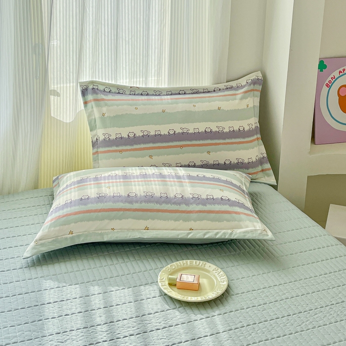 91家纺网 家纺一手货源 找家纺 （总）尚美 2026新款简约印花床盖四件套