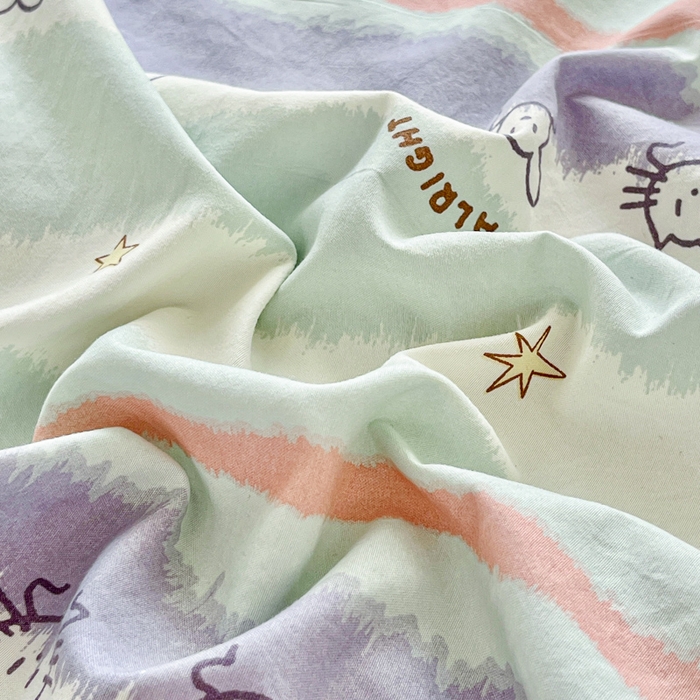 91家纺网 家纺一手货源 找家纺 （总）尚美 2026新款简约印花床盖四件套