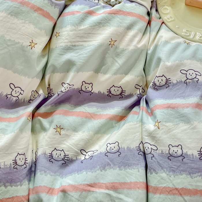 91家纺网 家纺一手货源 找家纺 （总）尚美 2026新款简约印花床盖四件套