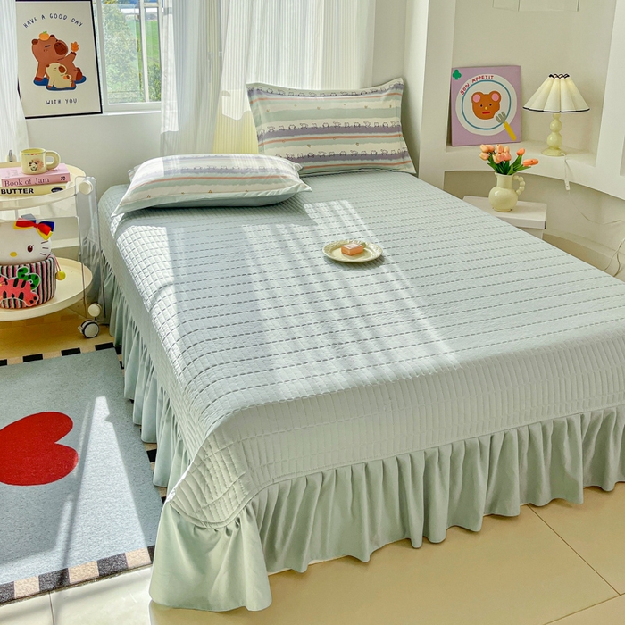 91家纺网 家纺一手货源 找家纺 （总）尚美 2026新款简约印花床盖四件套