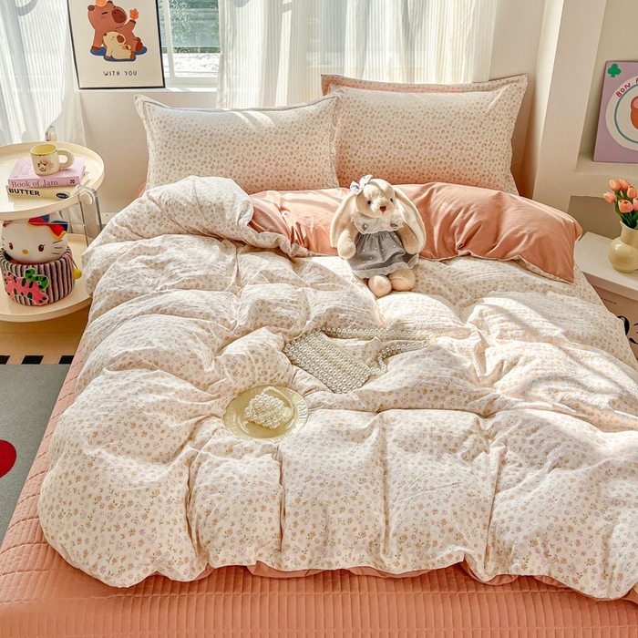 91家纺网 家纺一手货源 找家纺 （总）尚美 2026新款简约印花床盖四件套