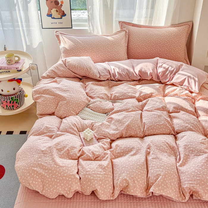 91家纺网 家纺一手货源 找家纺 （总）尚美 2026新款简约印花床盖四件套