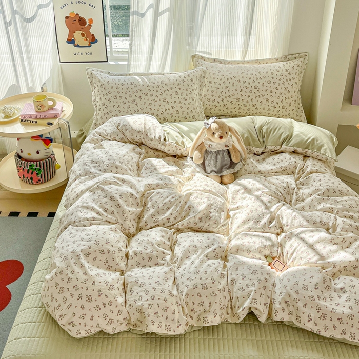 91家纺网 家纺一手货源 找家纺 （总）尚美 2026新款简约印花床盖四件套