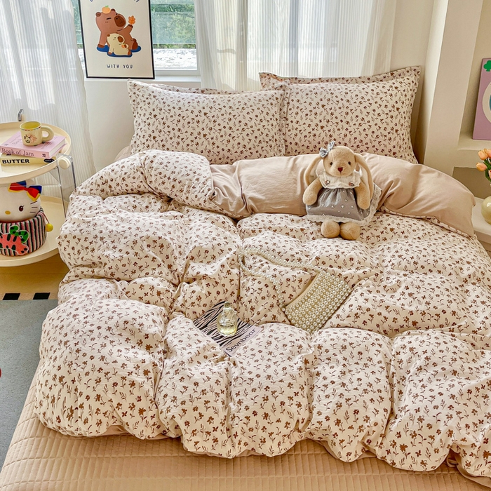 91家纺网 家纺一手货源 找家纺 （总）尚美 2026新款简约印花床盖四件套