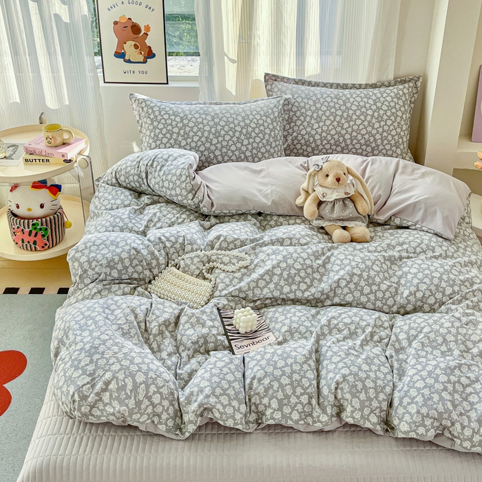 91家纺网 家纺一手货源 找家纺 （总）尚美 2026新款简约印花床盖四件套