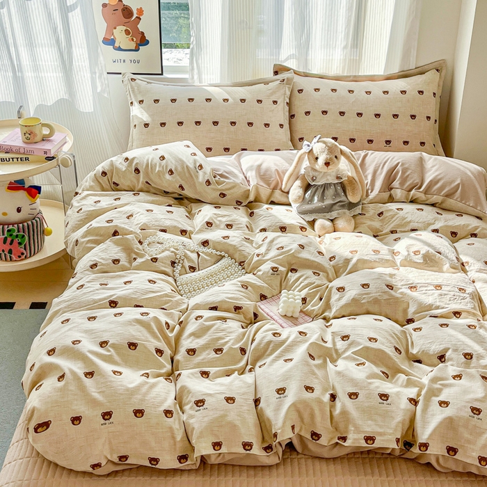 91家纺网 家纺一手货源 找家纺 （总）尚美 2026新款简约印花床盖四件套