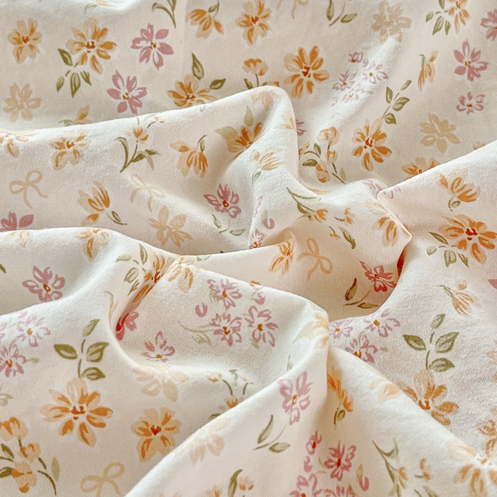 91家纺网 家纺一手货源 找家纺 尚美 2026新款简约印花床盖四件套 初暖