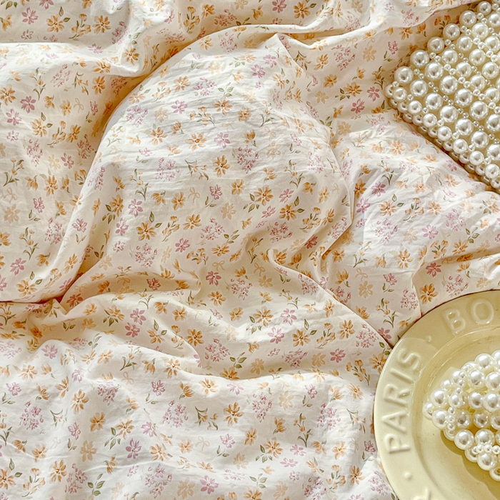 91家纺网 家纺一手货源 找家纺 尚美 2026新款简约印花床盖四件套 初暖