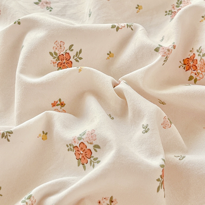 91家纺网 家纺一手货源 找家纺 尚美 2026新款简约印花床盖四件套 春芽-粉