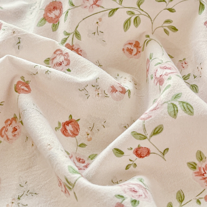 91家纺网 家纺一手货源 找家纺 尚美 2026新款简约印花床盖四件套 春意盎然