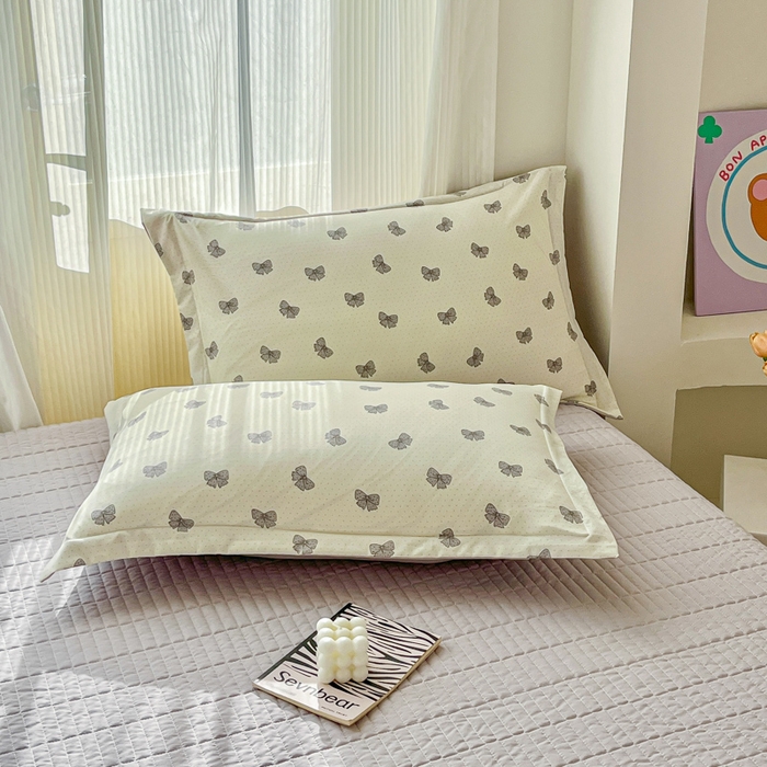 91家纺网 家纺一手货源 找家纺 尚美 2026新款简约印花床盖四件套 蝶恋