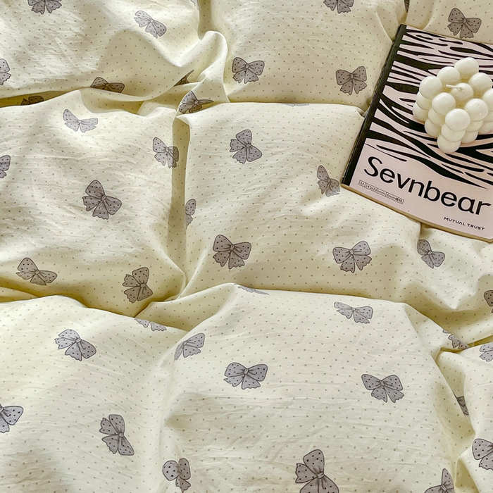 91家纺网 家纺一手货源 找家纺 尚美 2026新款简约印花床盖四件套 蝶恋