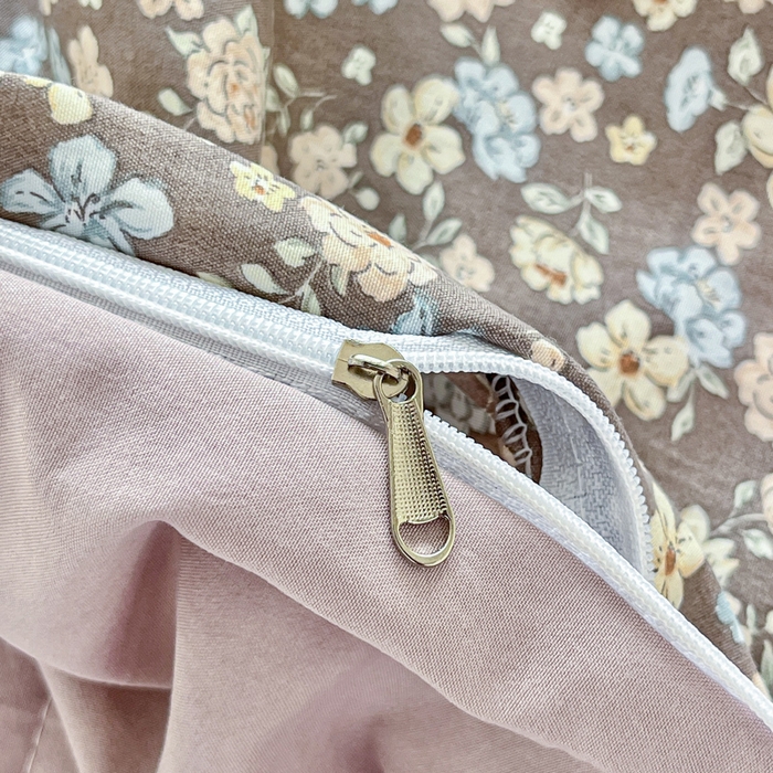 91家纺网 家纺一手货源 找家纺 尚美 2026新款简约印花床盖四件套 复古田园