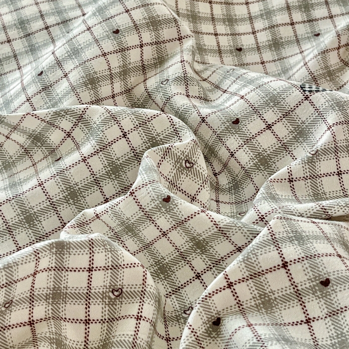 91家纺网 家纺一手货源 找家纺 尚美 2026新款简约印花床盖四件套 格子蝴蝶结