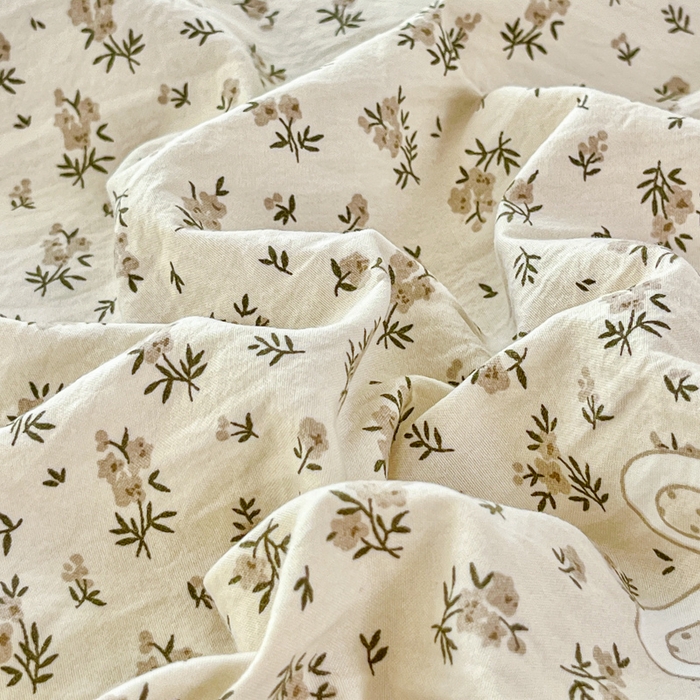 91家纺网 家纺一手货源 找家纺 尚美 2026新款简约印花床盖四件套 萌萌兔咖