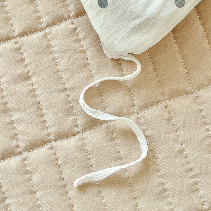 91家纺网 家纺一手货源 找家纺 尚美 2026新款简约印花床盖四件套 米波点