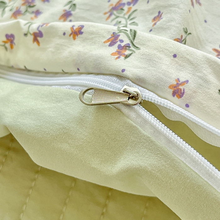 91家纺网 家纺一手货源 找家纺 尚美 2026新款简约印花床盖四件套 奶碎花