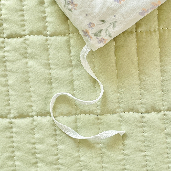 91家纺网 家纺一手货源 找家纺 尚美 2026新款简约印花床盖四件套 奶碎花