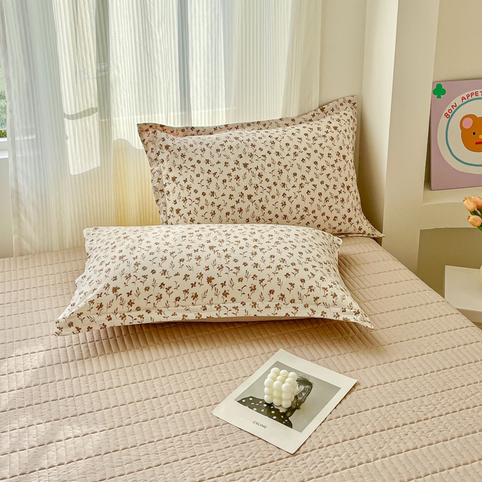 91家纺网 家纺一手货源 找家纺 尚美 2026新款简约印花床盖四件套 素汐