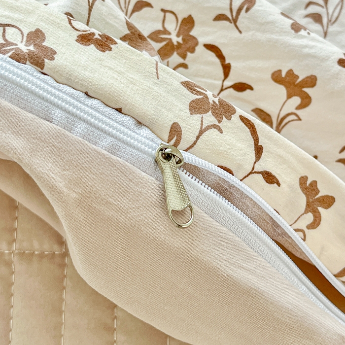 91家纺网 家纺一手货源 找家纺 尚美 2026新款简约印花床盖四件套 素汐