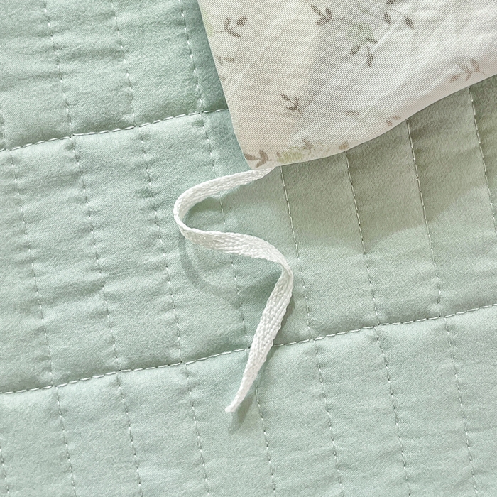 91家纺网 家纺一手货源 找家纺 尚美 2026新款简约印花床盖四件套 小兔花房